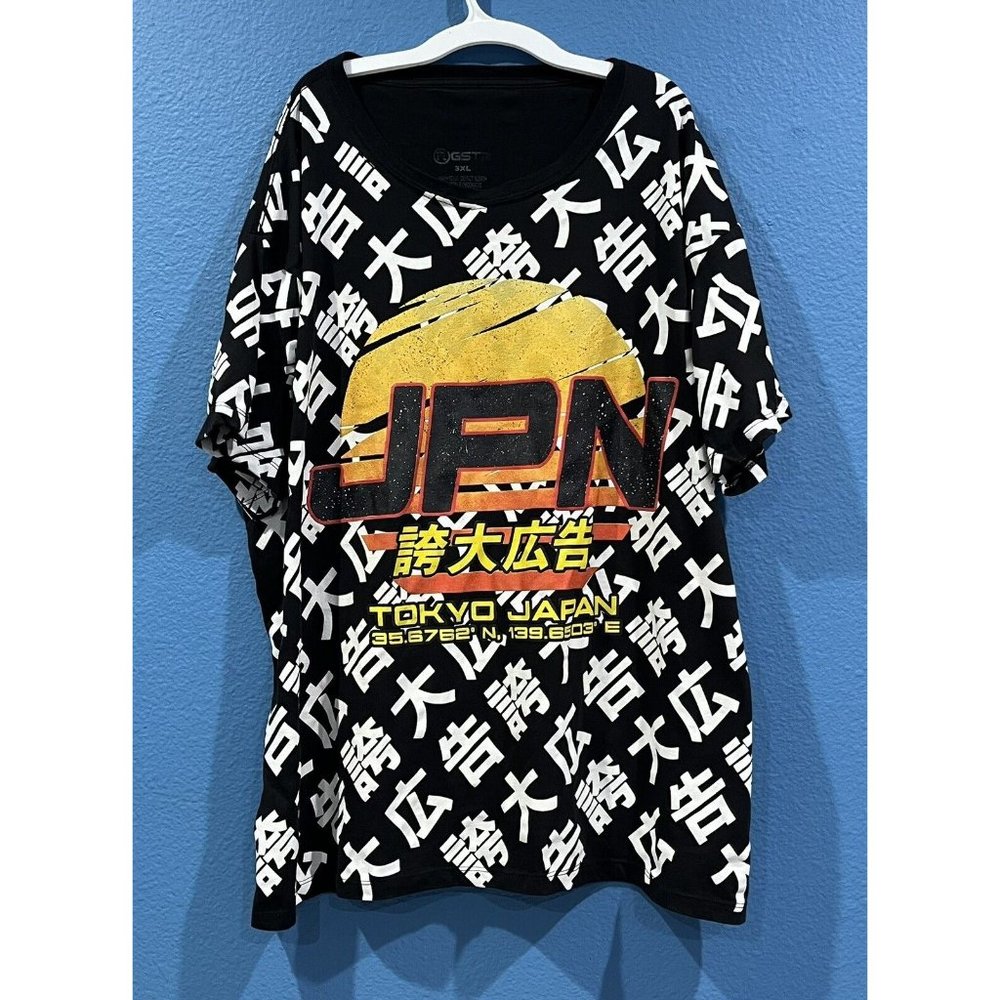 RGSTR Tokyo Japan All Over Character Graphic Shirt Men Size 3XL